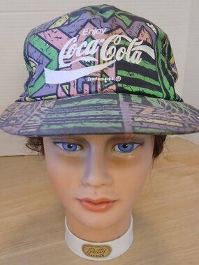 Vintage Coca-Cola Mutli-Color 80's Snapback Men's Cap Hat